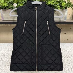 NWOT Copper Key Black Quilted Vest
